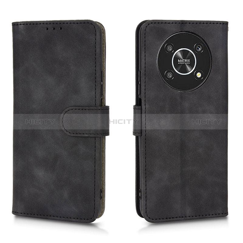 Custodia Portafoglio In Pelle Cover con Supporto L01Z per Huawei Honor X9 5G Nero