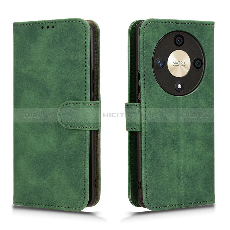 Custodia Portafoglio In Pelle Cover con Supporto L01Z per Huawei Honor X9b 5G Verde