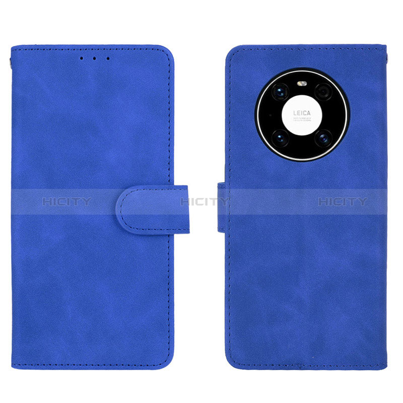 Custodia Portafoglio In Pelle Cover con Supporto L01Z per Huawei Mate 40 Blu