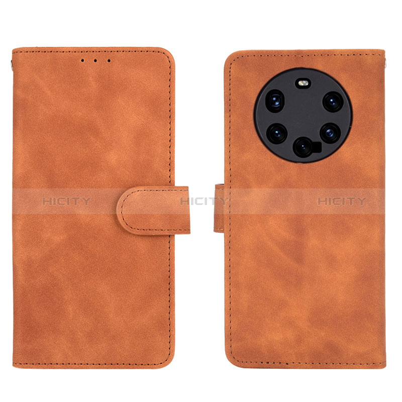 Custodia Portafoglio In Pelle Cover con Supporto L01Z per Huawei Mate 40 Pro+ Plus Marrone