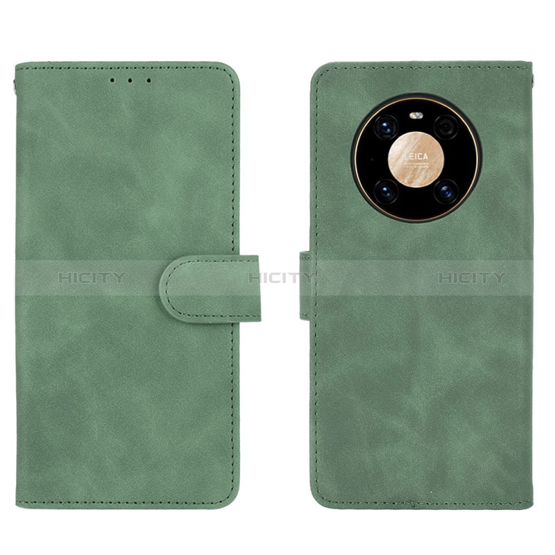 Custodia Portafoglio In Pelle Cover con Supporto L01Z per Huawei Mate 40 Pro Verde