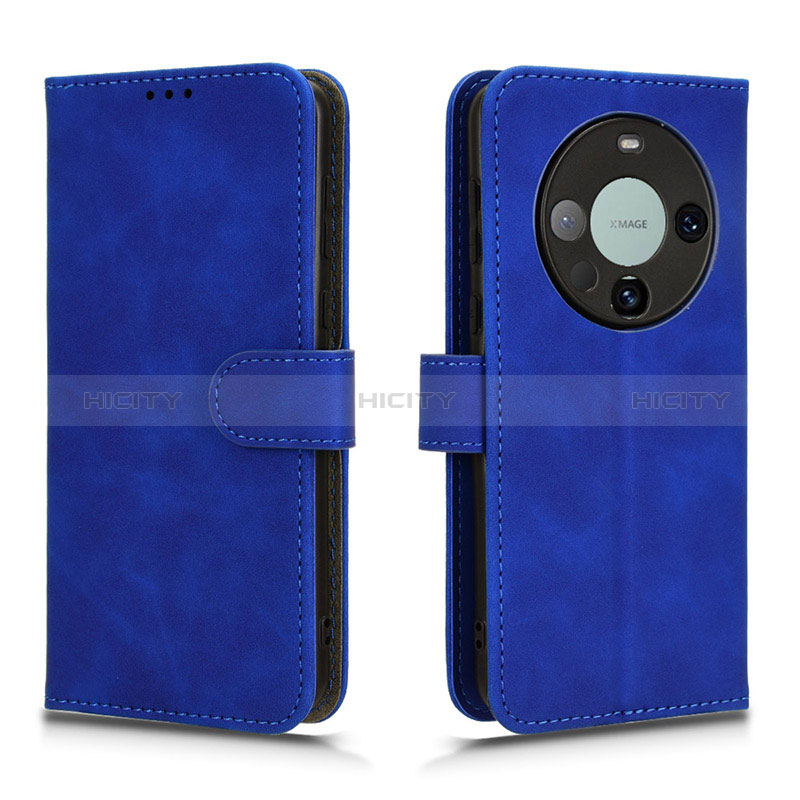 Custodia Portafoglio In Pelle Cover con Supporto L01Z per Huawei Mate 60 Pro+ Plus Blu