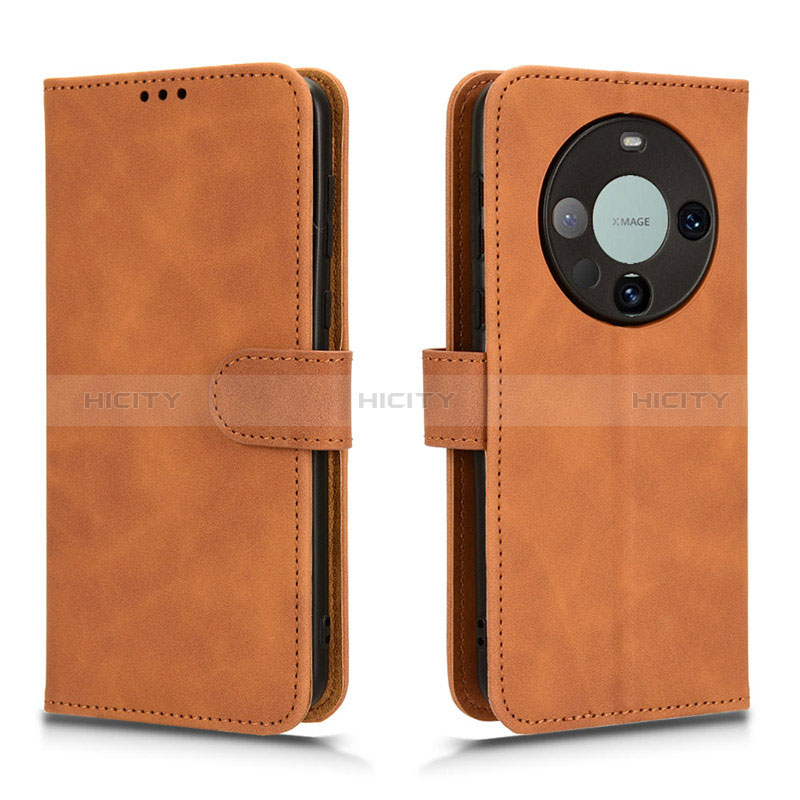 Custodia Portafoglio In Pelle Cover con Supporto L01Z per Huawei Mate 60 Pro+ Plus Marrone