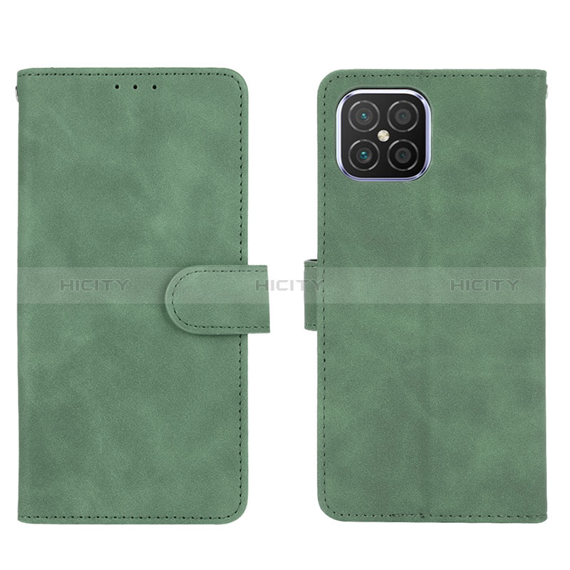 Custodia Portafoglio In Pelle Cover con Supporto L01Z per Huawei Nova 8 SE 4G Verde