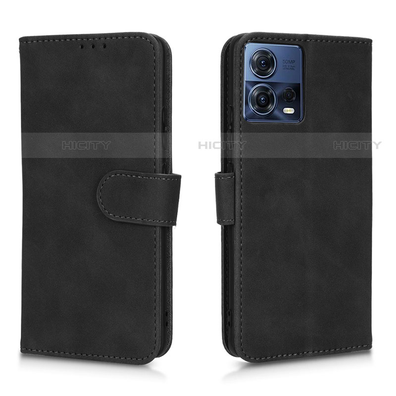 Custodia Portafoglio In Pelle Cover con Supporto L01Z per Motorola Moto Edge 30 Fusion 5G Nero