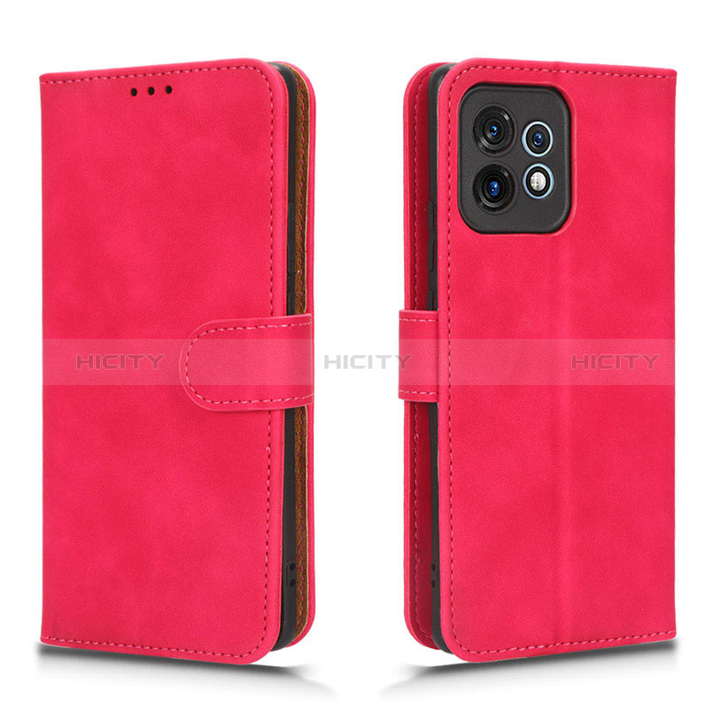 Custodia Portafoglio In Pelle Cover con Supporto L01Z per Motorola Moto Edge 40 Pro 5G Rosa Caldo