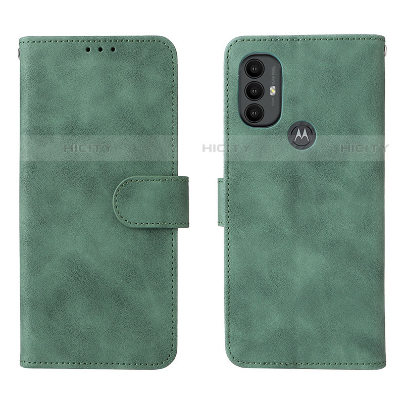 Custodia Portafoglio In Pelle Cover con Supporto L01Z per Motorola Moto G Play Gen 2 Verde