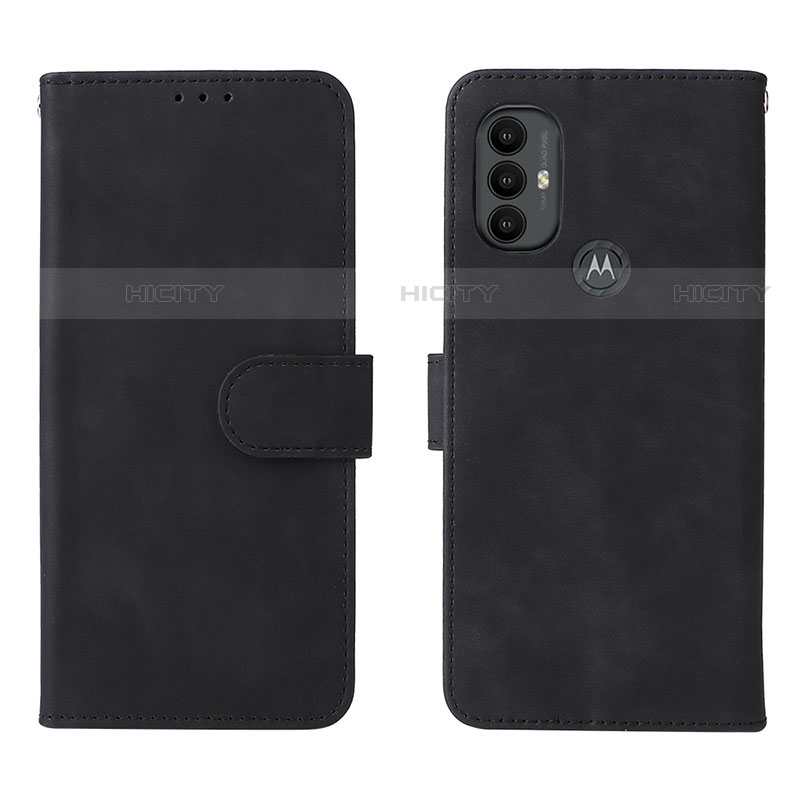 Custodia Portafoglio In Pelle Cover con Supporto L01Z per Motorola Moto G Power (2022) Nero