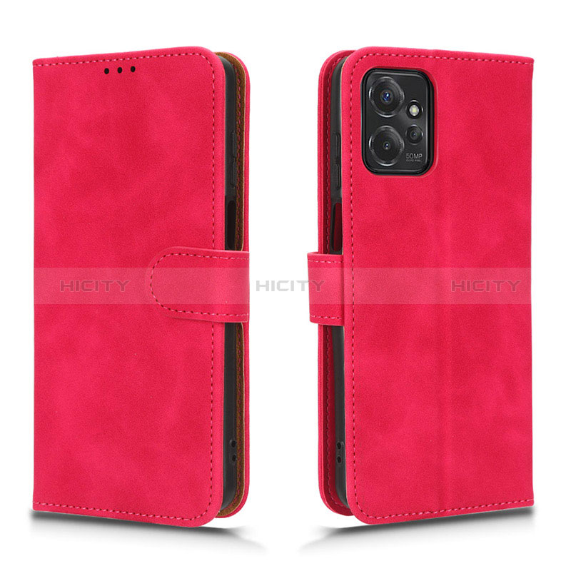 Custodia Portafoglio In Pelle Cover con Supporto L01Z per Motorola Moto G Power 5G (2023) Rosa Caldo