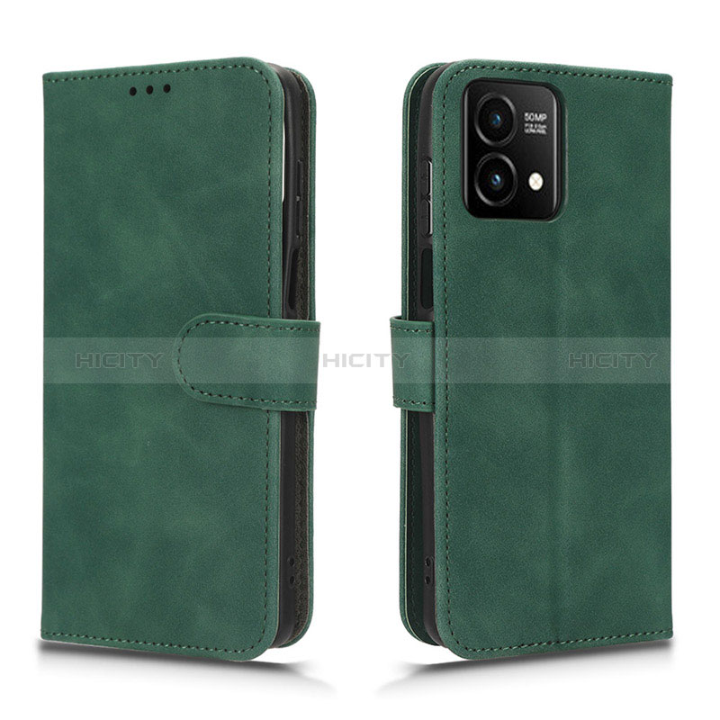 Custodia Portafoglio In Pelle Cover con Supporto L01Z per Motorola Moto G Stylus (2023) 4G Verde