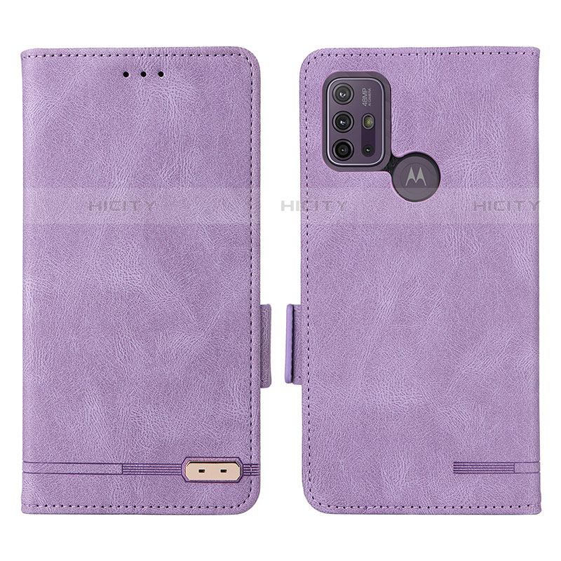 Custodia Portafoglio In Pelle Cover con Supporto L01Z per Motorola Moto G20 Viola