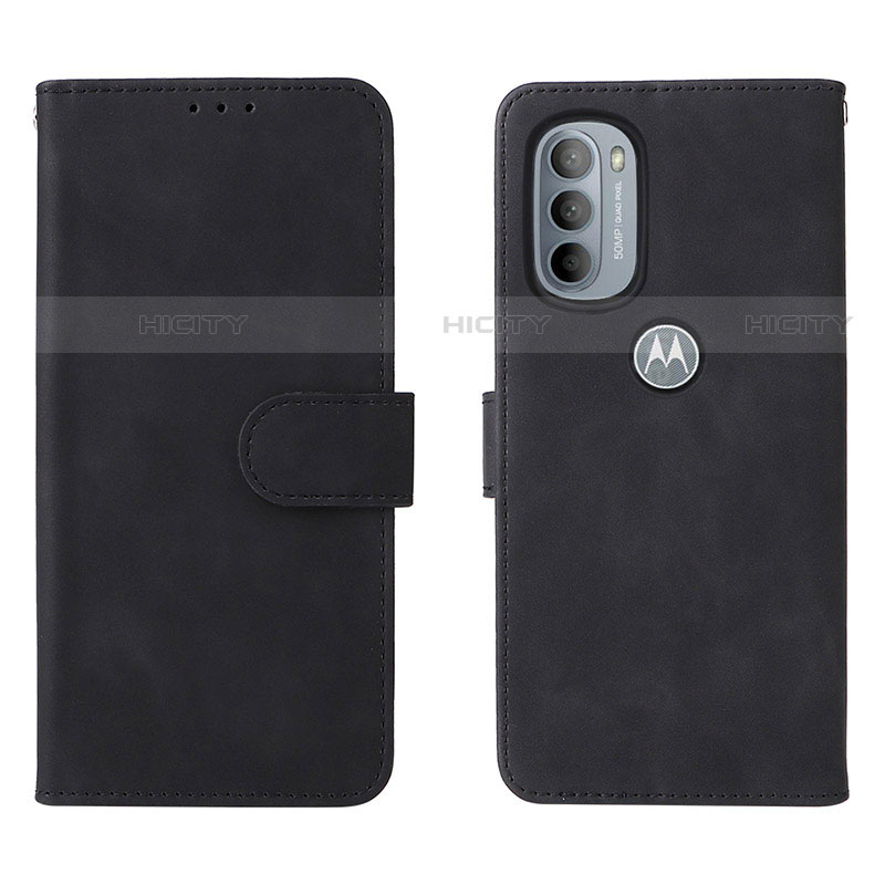 Custodia Portafoglio In Pelle Cover con Supporto L01Z per Motorola Moto G31 Nero