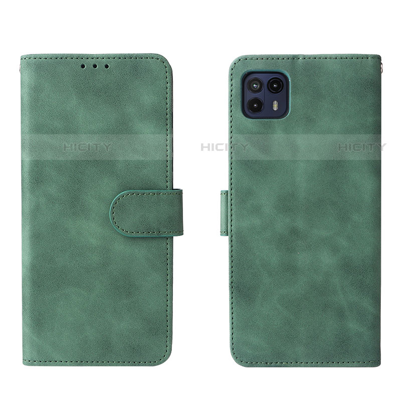 Custodia Portafoglio In Pelle Cover con Supporto L01Z per Motorola Moto G50 5G Verde