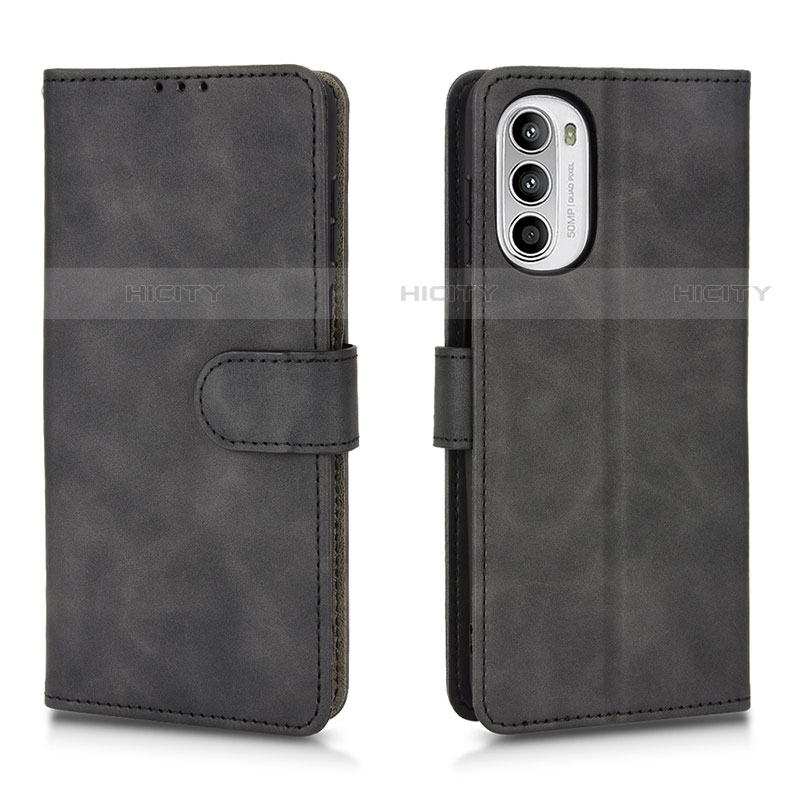 Custodia Portafoglio In Pelle Cover con Supporto L01Z per Motorola MOTO G52 Nero