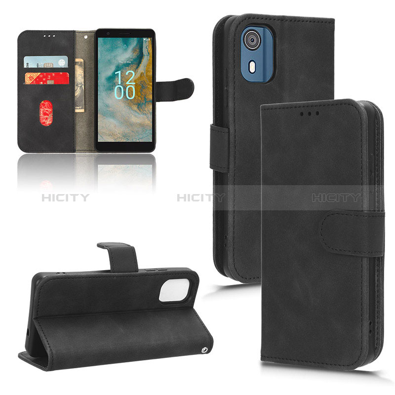 Custodia Portafoglio In Pelle Cover con Supporto L01Z per Nokia C02