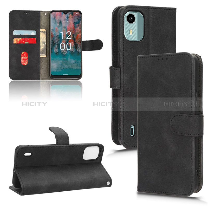 Custodia Portafoglio In Pelle Cover con Supporto L01Z per Nokia C12 Plus