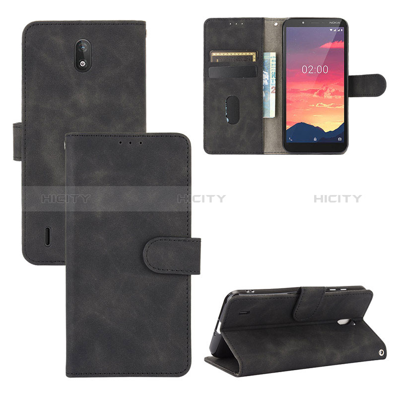 Custodia Portafoglio In Pelle Cover con Supporto L01Z per Nokia C2