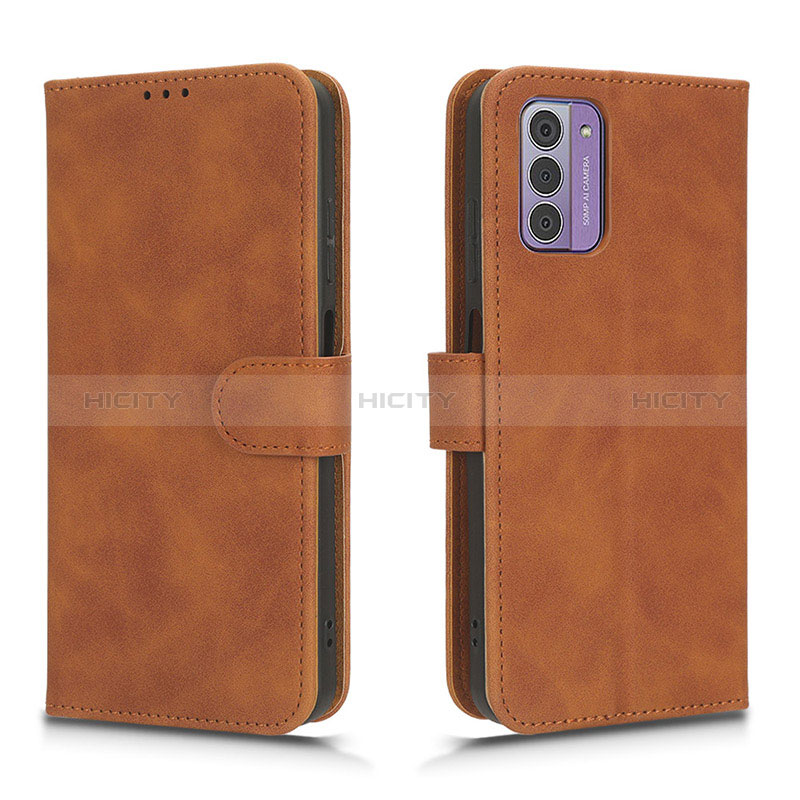 Custodia Portafoglio In Pelle Cover con Supporto L01Z per Nokia G42 5G Marrone