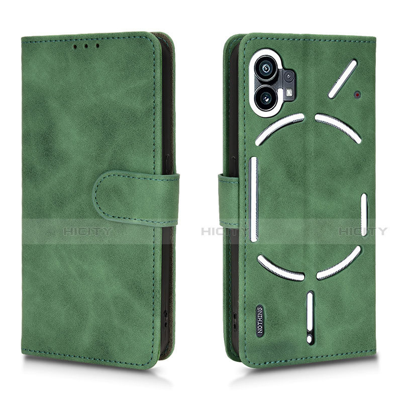 Custodia Portafoglio In Pelle Cover con Supporto L01Z per Nothing Phone 1 Verde