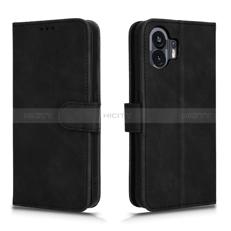 Custodia Portafoglio In Pelle Cover con Supporto L01Z per Nothing Phone 2 Nero