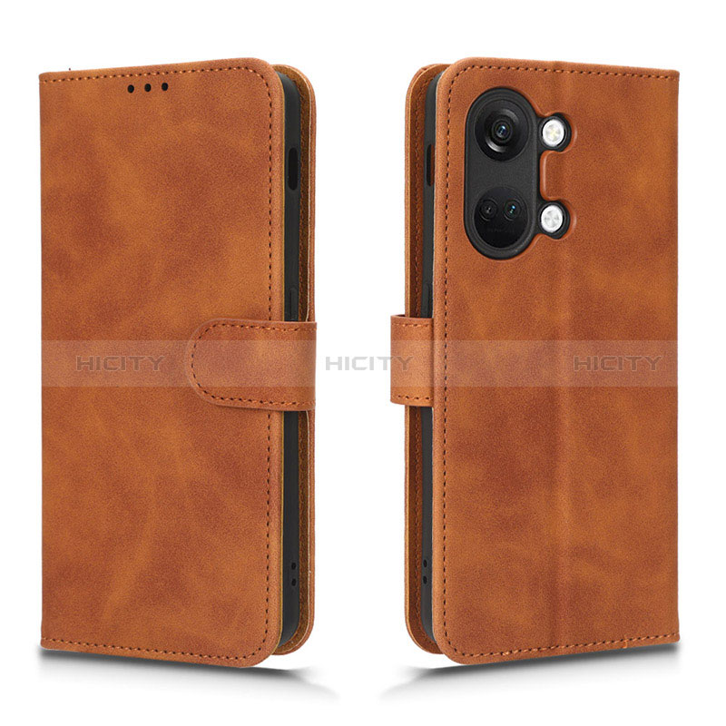 Custodia Portafoglio In Pelle Cover con Supporto L01Z per OnePlus Ace 2V 5G Marrone