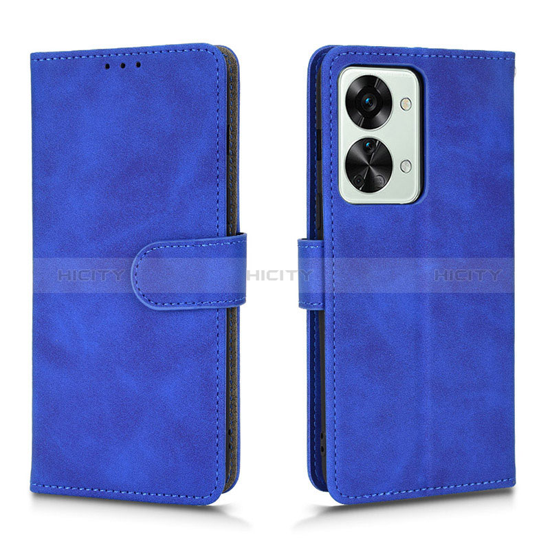 Custodia Portafoglio In Pelle Cover con Supporto L01Z per OnePlus Nord 2T 5G Blu