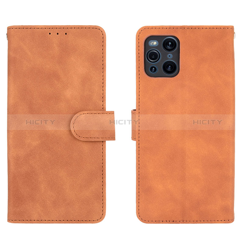 Custodia Portafoglio In Pelle Cover con Supporto L01Z per Oppo Find X3 5G