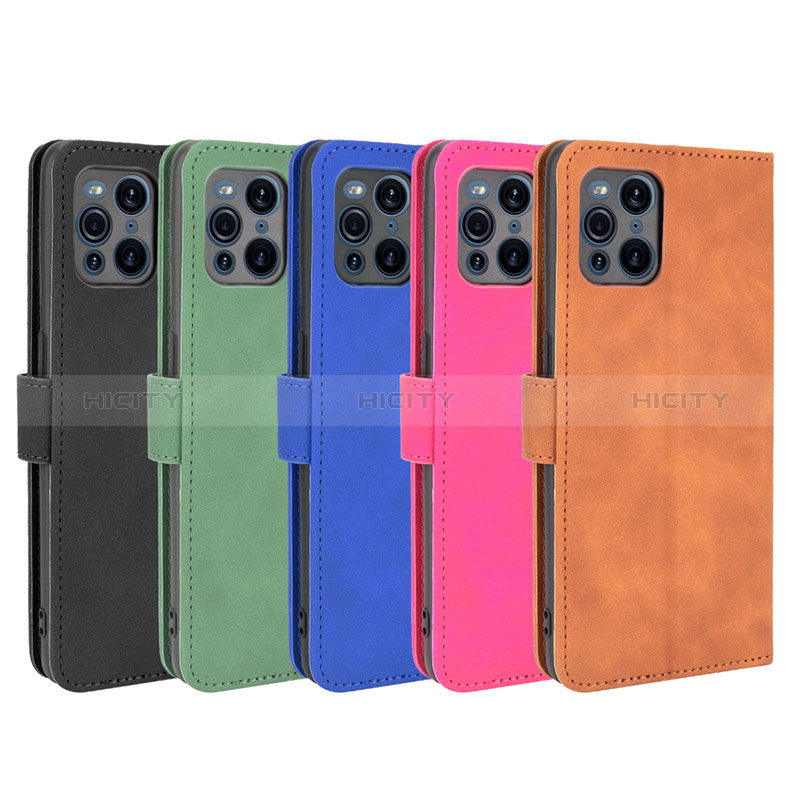 Custodia Portafoglio In Pelle Cover con Supporto L01Z per Oppo Find X3 5G