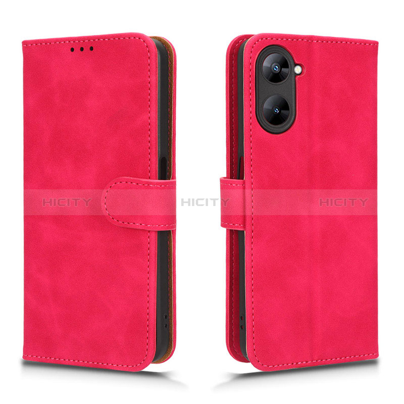 Custodia Portafoglio In Pelle Cover con Supporto L01Z per Realme 10S 5G Rosa Caldo