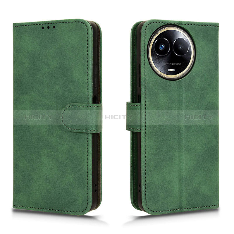 Custodia Portafoglio In Pelle Cover con Supporto L01Z per Realme V50 5G Verde