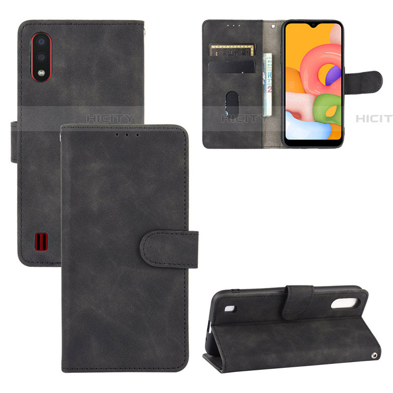 Custodia Portafoglio In Pelle Cover con Supporto L01Z per Samsung Galaxy A01 SM-A015