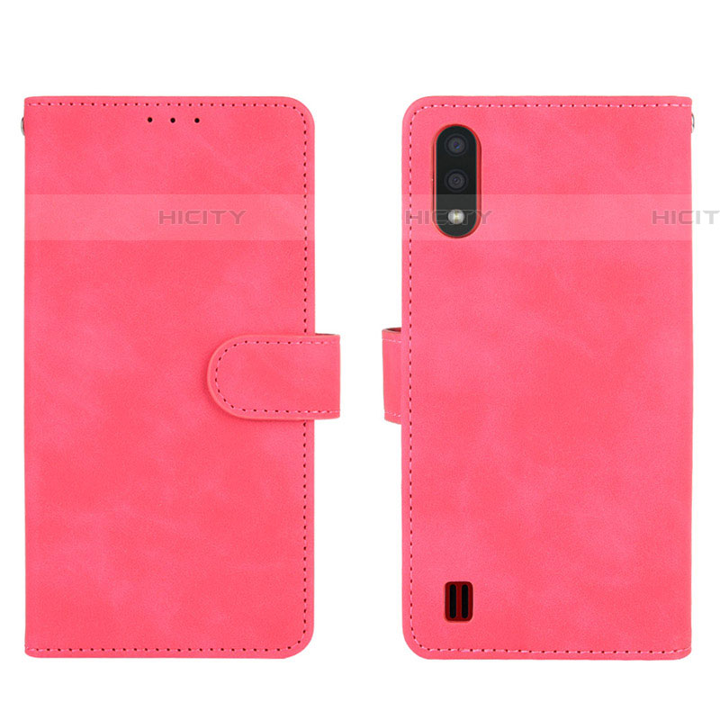 Custodia Portafoglio In Pelle Cover con Supporto L01Z per Samsung Galaxy A01 SM-A015