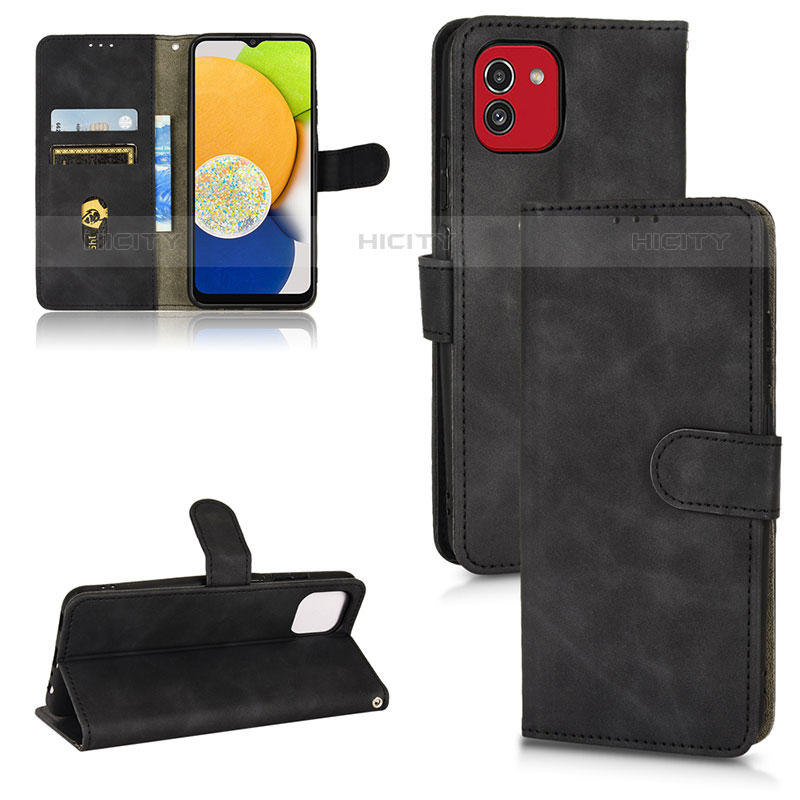 Custodia Portafoglio In Pelle Cover con Supporto L01Z per Samsung Galaxy A03