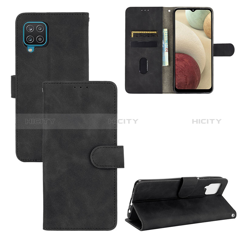 Custodia Portafoglio In Pelle Cover con Supporto L01Z per Samsung Galaxy A12