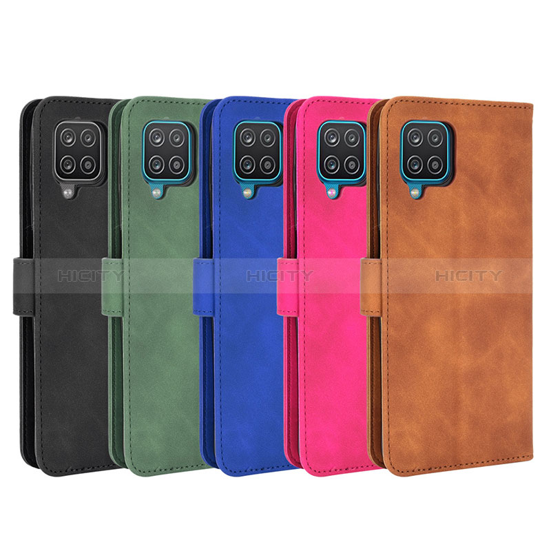 Custodia Portafoglio In Pelle Cover con Supporto L01Z per Samsung Galaxy A12 Nacho