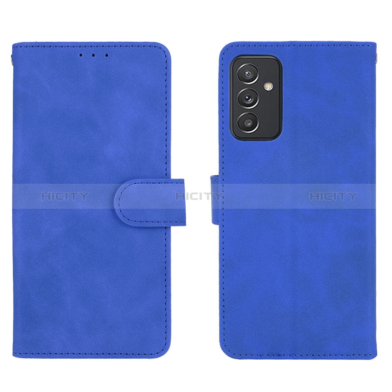 Custodia Portafoglio In Pelle Cover con Supporto L01Z per Samsung Galaxy A15 4G Blu