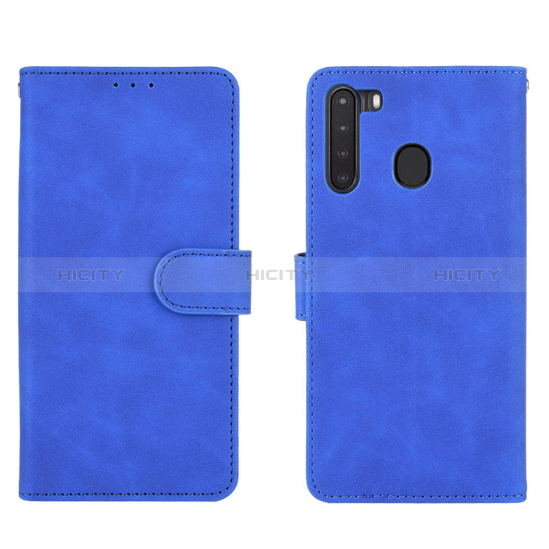 Custodia Portafoglio In Pelle Cover con Supporto L01Z per Samsung Galaxy A21