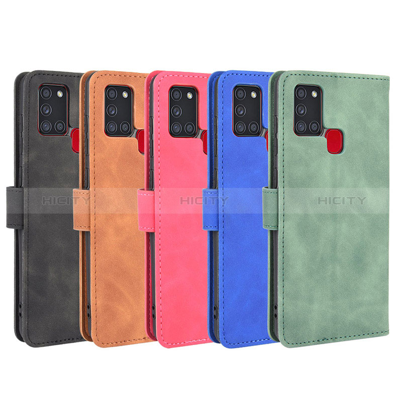 Custodia Portafoglio In Pelle Cover con Supporto L01Z per Samsung Galaxy A21s