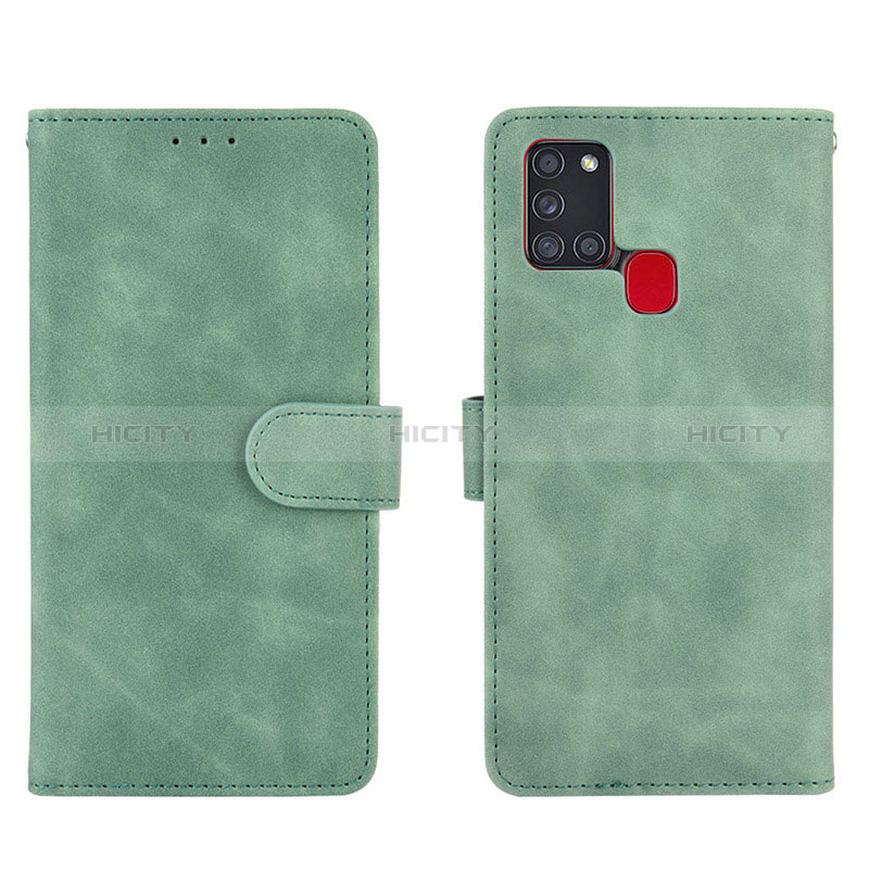 Custodia Portafoglio In Pelle Cover con Supporto L01Z per Samsung Galaxy A21s