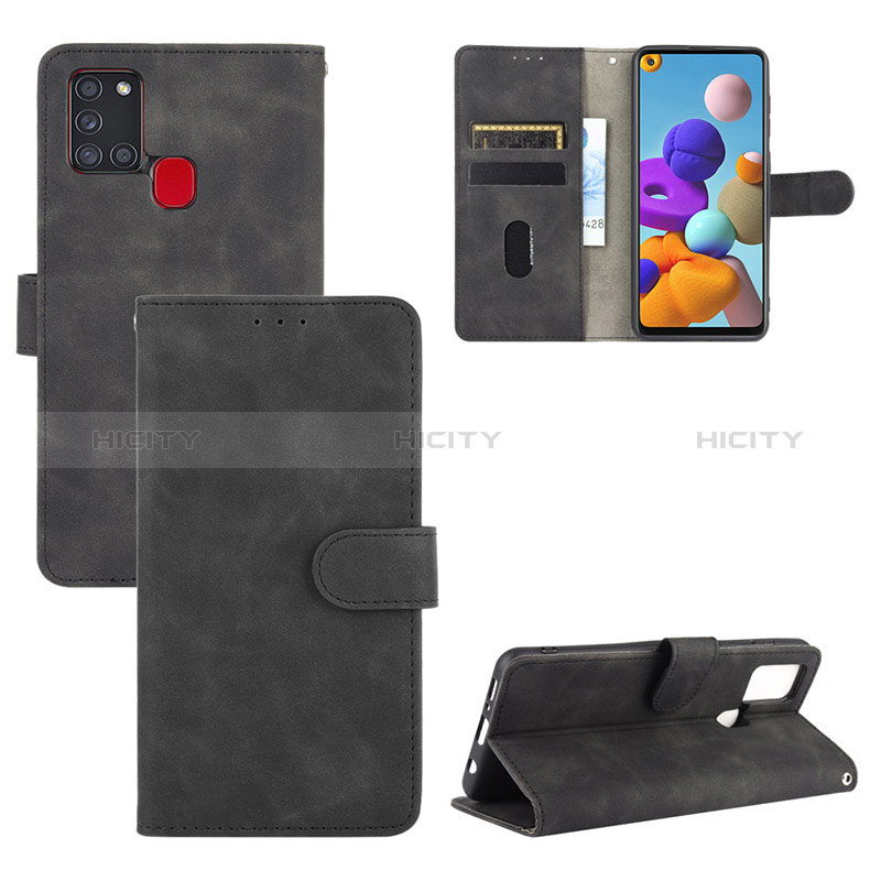 Custodia Portafoglio In Pelle Cover con Supporto L01Z per Samsung Galaxy A21s