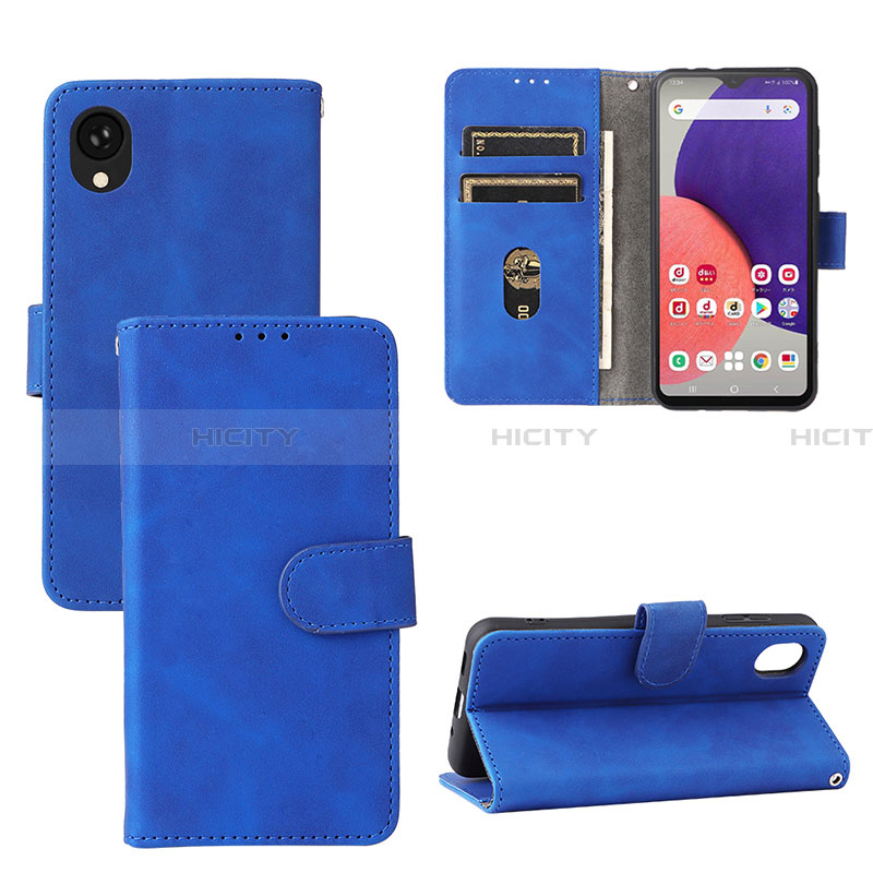 Custodia Portafoglio In Pelle Cover con Supporto L01Z per Samsung Galaxy A22 5G SC-56B