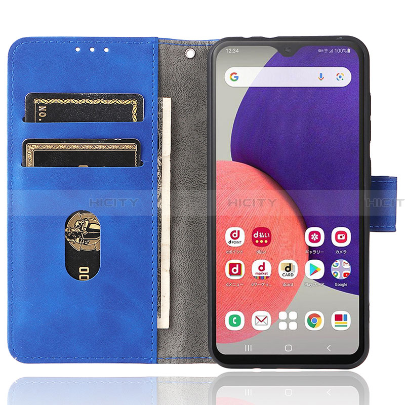 Custodia Portafoglio In Pelle Cover con Supporto L01Z per Samsung Galaxy A22 5G SC-56B