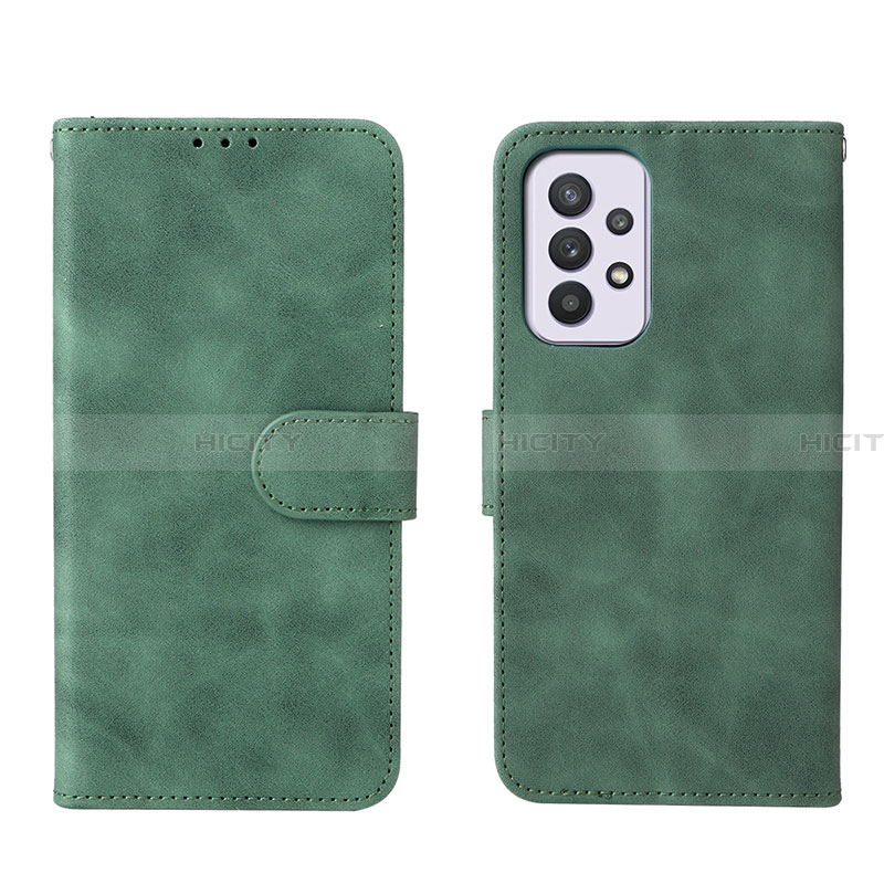 Custodia Portafoglio In Pelle Cover con Supporto L01Z per Samsung Galaxy A33 5G Verde