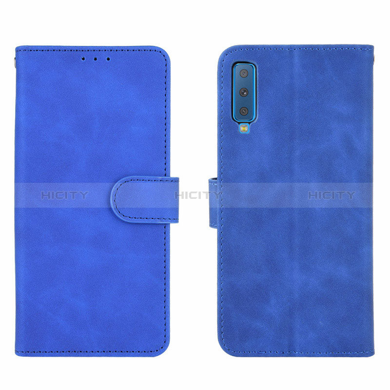 Custodia Portafoglio In Pelle Cover con Supporto L01Z per Samsung Galaxy A7 (2018) A750