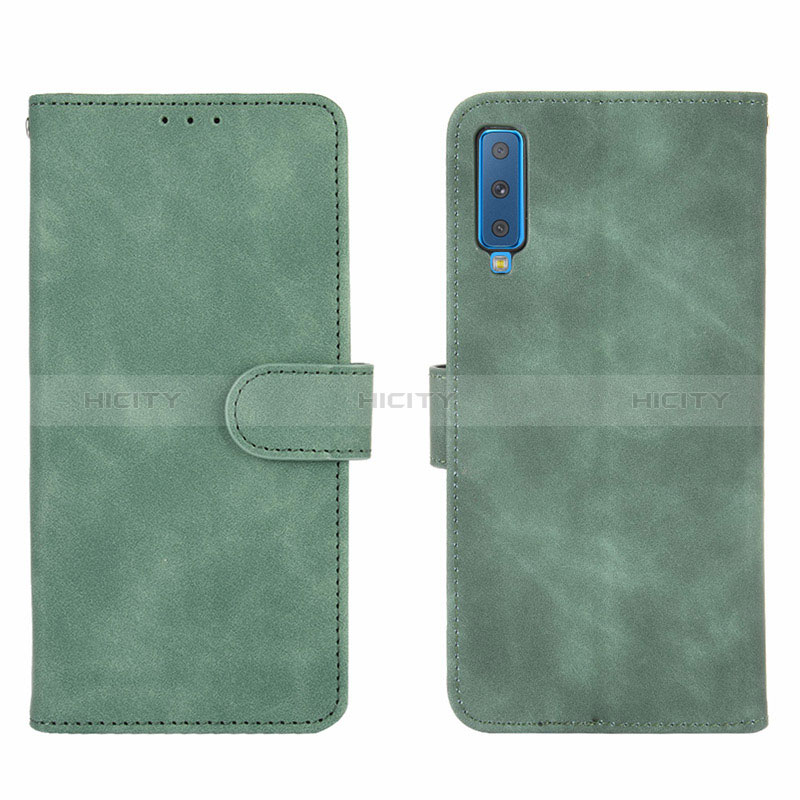 Custodia Portafoglio In Pelle Cover con Supporto L01Z per Samsung Galaxy A7 (2018) A750