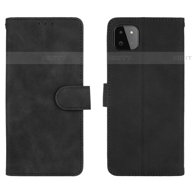 Custodia Portafoglio In Pelle Cover con Supporto L01Z per Samsung Galaxy F42 5G Nero