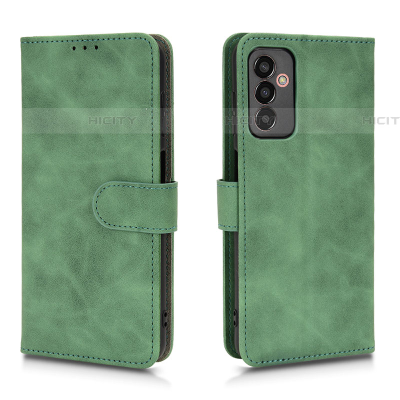 Custodia Portafoglio In Pelle Cover con Supporto L01Z per Samsung Galaxy M13 4G Verde