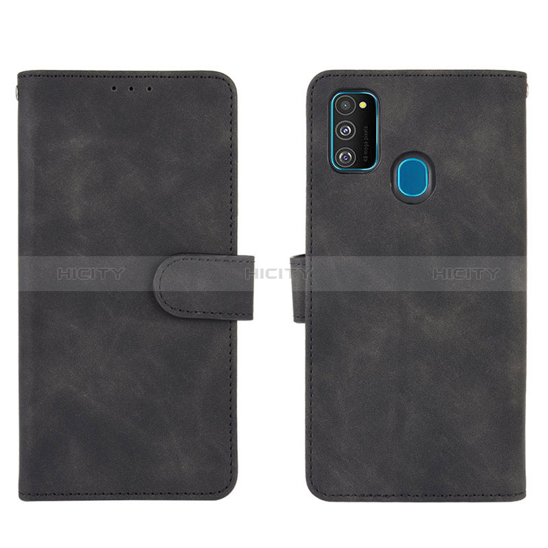 Custodia Portafoglio In Pelle Cover con Supporto L01Z per Samsung Galaxy M21 Nero