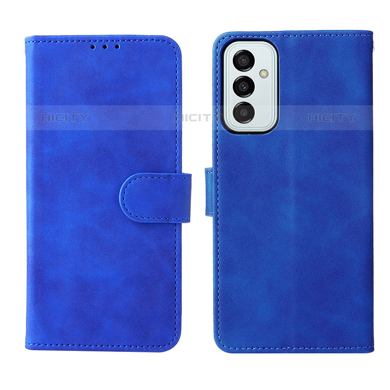 Custodia Portafoglio In Pelle Cover con Supporto L01Z per Samsung Galaxy M23 5G Blu