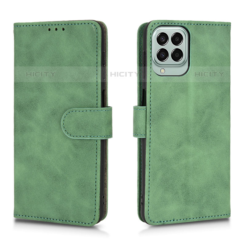 Custodia Portafoglio In Pelle Cover con Supporto L01Z per Samsung Galaxy M33 5G Verde